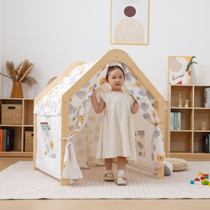 Casa de juegos interior de madera Montessori para niños pequeños, tienda de campaña interior, Centro de Actividades, sala de juegos, muebles para niños en edad preescolar - Product Image 3