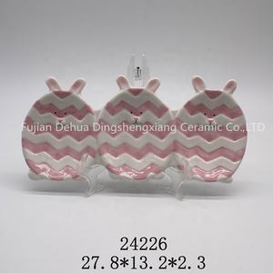Article de <span class=keywords><strong>cuisine</strong></span> lapin en céramique peint à <span class=keywords><strong>la</strong></span> main pour <span class=keywords><strong>la</strong></span> décoration de Pâques - Product Image 3