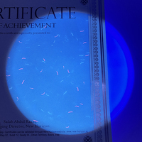 Papier de sécurité personnalisé avec fibres UV anti-contrefaçon, fibres fluorescentes invisibles UV, papier en pâte de bois vierge