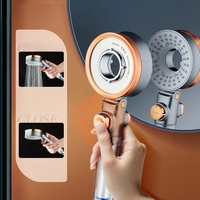Accessoires de robinetterie de salle de bain modernes multifonctions, haute pression, écologiques, en plastique, à économie d'eau, avec finition effet pluie
