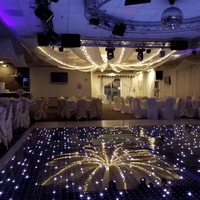 Prix de gros 3d ciel étoilé blanc étoile nuit led dance floor