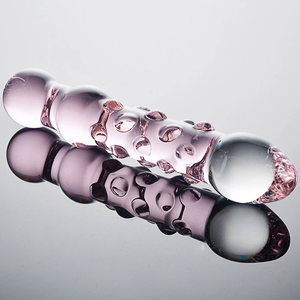 Gode artisanal en verre à double extrémité avec prise anale-Produits intimes unisexes pour adultes - Product Image 5