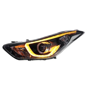 For Avante 12-16 12V High-end <b>LED</b> <b>Headlight</b> Assembly Modification With Daytime Running Light Flowing Turn Signal Lens High-end L - Product Image 3