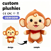 Peluche personnalisée en forme de renne gris avec col et logo brodé, jouet en peluche doux pour souvenir promotionnel