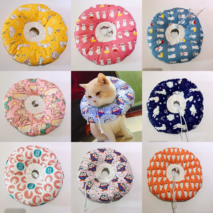 Nuevo <span class=keywords><strong>Elizabeth</strong></span> Pet Bite Protection <span class=keywords><strong>Collar</strong></span> Soft Cartoon Printed Cat <span class=keywords><strong>Collar</strong></span> de recuperación ajustable - Product Image 1