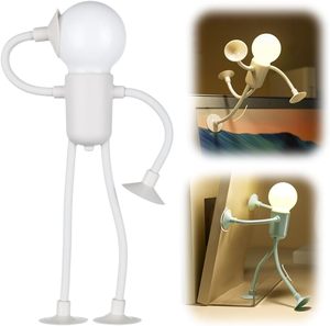 Wholesale Cute Cartoon Sportsman Smart Home <b>Night</b> <b>Light</b> Mini Portable <b>Bulb</b> Lamp Suction Cup Bendable Desk for Tabletop Shelves - Product Image 4