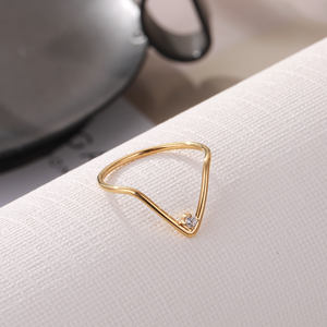 Wholesale <b>Ring</b> Jewelry Women Fashion <b>Adjustable</b> <b>Ring</b> Gold Plated Stainless Steel Gold <b>Ring</b> for Women - Product Image 4