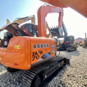 Excavadora usada japonesa Original de alta calidad HITACHI ZX70 a la venta Horas DE TRABAJO bajas Casi nueva condición zx70 - Product Image 6