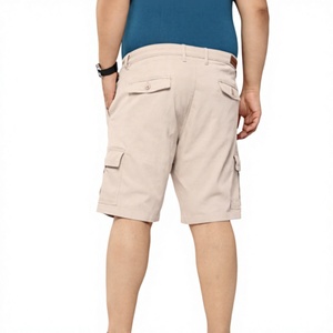 Shorts cargo pour hommes sur mesure OEM, tissés, anti-plis, taille haute, longueur genou, couleur unie, vente en gros - Product Image 6