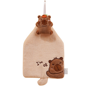 Toalla de Mano Colgante con Bordado de <span class=keywords><strong>Oso</strong></span>, Terciopelo Coral, Gruesa, Absorbente, Paño de Cocina, Toalla de Regalo para Niños, Secado Rápido - Product Image 5