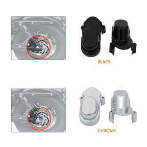 Kit de capuchons de boulons de protection d'axe arrière de moto pour Harley <span class=keywords><strong>Sportster</strong></span> 883 <span class=keywords><strong>1200</strong></span> 48 XL1200X 72 XL1200V Custom XL883C <span class=keywords><strong>2005</strong></span>-2021 - Product Image 2