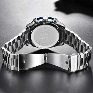 5140 BENYAR Orologio da Polso Analogico <span class=keywords><strong>al</strong></span> Quarzo di Lusso per Uomo, Marca di Moda, in Acciaio Inossidabile con Display Data, Cronometraggio e Luminosità Notturna - Product Image 6