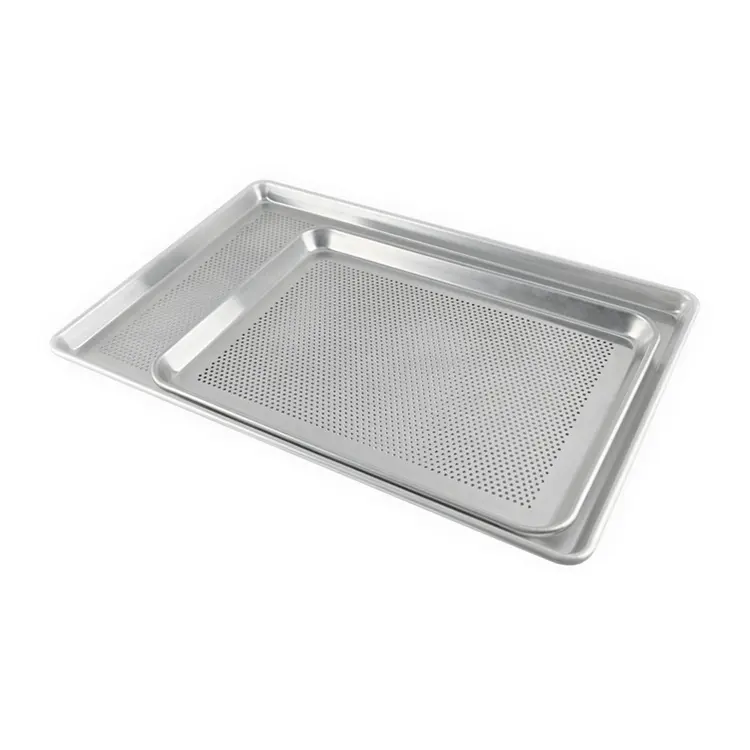 Warp Resistente Anti-Aanbakoven Braadpan Bakplaat Keuken 46*33Cm Aluminium Bakplaat Voor Thuis