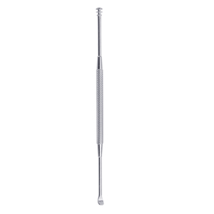Limpiador de oreja quirúrgico de acero inoxidable, 4,7 pulgadas, eliminador de cera de oreja, cureta para uso diario - Product Image 1