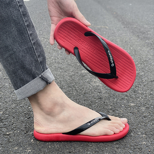 Fabricants de tongs vente directe tongs pour hommes en plein air fond souple porter marée glisser loisirs plage mode grande taille slip - Product Image 5