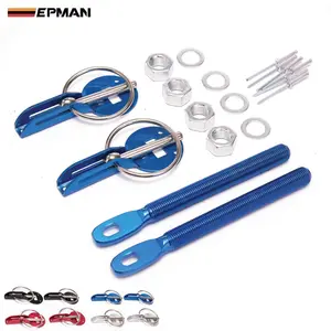 EPMAN Rennsport Motorhaube Motorhaube-Stick-Set Aluminium für alle Autos Sperre EP-SP7220A