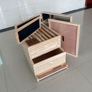 Colmena Langstroth Profesional de 2 Niveles, Construcción de Madera de Abeto y Pino, Equipo de Apicultura - Product Image 3