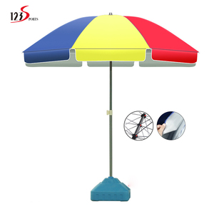 Fabricant en gros Promotion Portable 2m peint à la main arc-en-ciel coloré Extra Large <span class=keywords><strong>Parasol</strong></span> <span class=keywords><strong>de</strong></span> <span class=keywords><strong>plage</strong></span> <span class=keywords><strong>et</strong></span> <span class=keywords><strong>chaise</strong></span> - Product Image 4