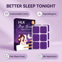 Patchs de sommeil végétaux HLK Strength à la lavande, camomille et citron, non accoutumants, 3CM*3CM, 60 unités, pour une relaxation et un sommeil réparateur
