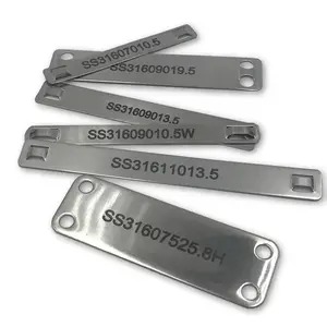 Precision Cut Aluminum Tags Laser Engraving Stainless Steel Metal Labels