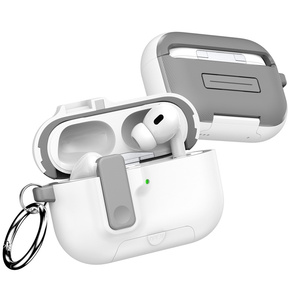 Funda Protectora Antigolpes para Apple <span class=keywords><strong>AirPods</strong></span> 4ª Gen, <span class=keywords><strong>Pro</strong></span> 3, <span class=keywords><strong>Pro</strong></span> 2, 1, para Mujeres y Hombres, Accesorios para Estuche de Carga de Auriculares con Llavero - Product Image 4