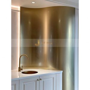 Panneau en acier inoxydable sablé finition mate EX909 pour la décoration intérieure commerciale - Product Image 3