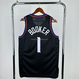 Vente en gros de vêtements pour hommes <span class=keywords><strong>Phoenix</strong></span> Sun # 35 Kevin Durant # 1 <span class=keywords><strong>Maillot</strong></span> de basket Devin Booker City Edition - Brodé avec logos - Product Image 2