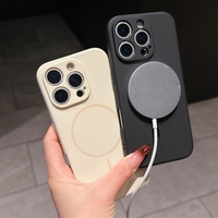 Coques de téléphone portable antichoc en silicone magnétique TPU pour 16 Pro Max 15 14 13 12 11 16pro 17 Pro Max, élégantes pour femmes