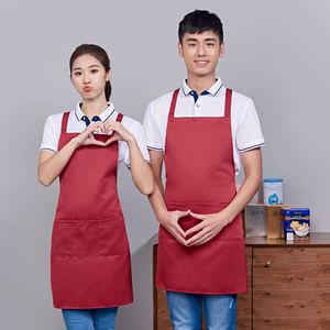 Chef <b>Apron</b> Waterproof with Logo for <b>Men</b> Women Black Kitchen Cooking Uniform Restaurant Salon Party Promotional Gift Workwear - Product Image 1