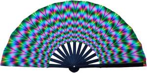 Guansen Mustafa Ebrahimjee 13 pollici Stock grande ventilatore a mano per la danza - Product Image 2