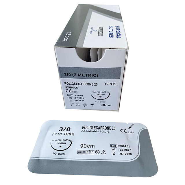 Factory Direct Careluck Disposable Synthetic Absorbable Poliglecaprone 25 PGA Catgut PDS Monofilament Surgical Instruments