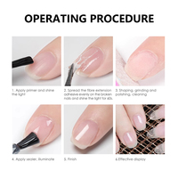 Transparent Fiber fix gel verre constructeur ongles polisih gel ongles réparation extension Sculpture Construction gel dur OEM marque privée