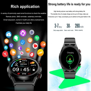 Montre connectée santé à succès, surveillance <span class=keywords><strong>de</strong></span> la pression artérielle, ECG, fréquence cardiaque, suivi du sommeil, <span class=keywords><strong>mesure</strong></span> <span class=keywords><strong>de</strong></span> l'acide urique, SmartWatch ET310 - Product Image 5