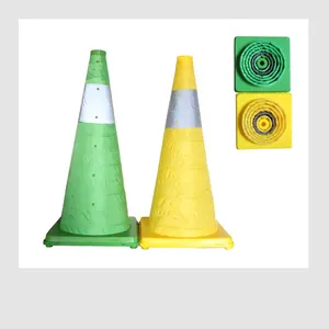 Cone dobrável retrátil pp abs material diferentes alças tráfego