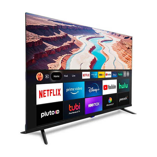 Wholesale 4K LED HDTV Smart TV A+ Grade Glass WiFi Android System OEM ODM Customizable 24-110Inch LCD Television