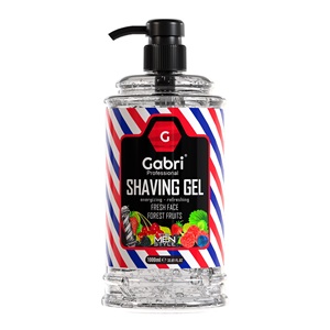 Gel de Afeitar Profesional Gabri, Hidratante Efectivo, Sin Espuma, Aroma a Frutas del Bosque, 1000 ml, Portátil, para Barbería - Product Image 1