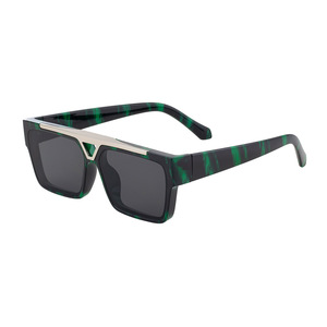 Nouvelles lunettes de soleil LIER légères et design, tendance, à double barre, grande monture semi-cerclée, protection UV400, verres PC, lunettes de cyclisme - Product Image 6