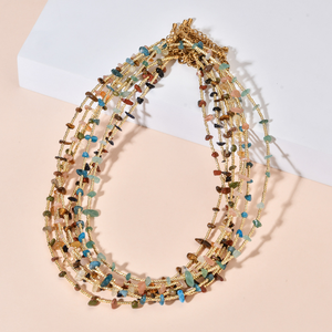 Collier en gros de pierres naturelles et de perles, bijoux avec pendentif coquillage cauris pour boutiques et promotions de la Fête des Mères - Product Image 6