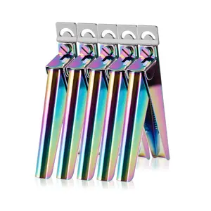 Hot Sale High Quality Professional Custom Nail Acrylic Tip Cutter Clippers Stainless Steel Rainbow Nail Edge Cutters