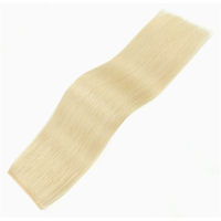 Extensions de cheveux naturels russes Remy blondes 613, tissage papillon, double épaisseur, colorées XO, vente en gros, fournisseur d'usine