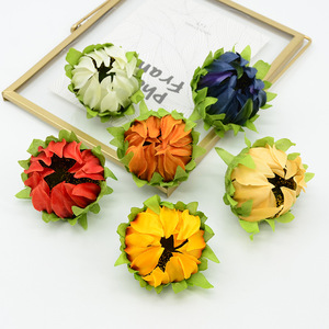 Dongchen Crafts - Capullos de Girasol Artificiales de 6 cm, Flores de Seda, Accesorios de Fotografía, Decoraciones para Bodas - Product Image 1