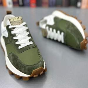 Nouvelles chaussures décontractées pour hommes 2025, style Forrest Gump, couleurs assorties, pour adolescents, basses, respirantes, en cuir, à empiècements - Product Image 4