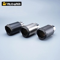 Tuyau d'échappement universel en acier inoxydable de 60 mm en fibre de carbone, silencieux d'échappement, échappement AR AustinRacing Kawasak Yama
