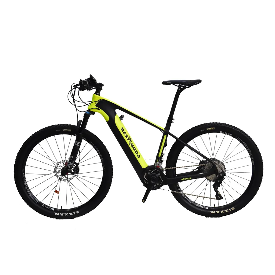 Bicicleta de montaña eléctrica de fibra de carbono para hombre ligera 20kg