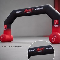 Arche publicitaire gonflable pour événements extérieurs, portail d'entrée pour promotion de marque et publicité