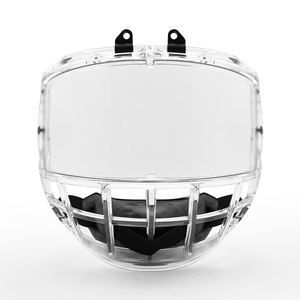 CE CertificateAnti-appannamento Anti-graffio chiaro completo visiera per Hockey su ghiaccio in policarbonato con protezione all'interno e all'esterno - Product Image 1
