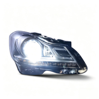 Pour Mercedes Benz Classe C W204 C180 C200 2012-2014, ensemble de phares à LED DRL avec projecteur, mise à niveau, boîtier noir, Plug and Play