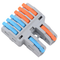 Mini CMK422-6 Schnellverbinder für Kabel 2-Leiter zu 6-Leiter Splitter mit Schraubklemmen Einfache Verbindung Anschlussklemmen