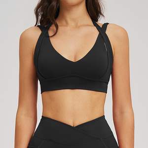 Reggiseno <span class=keywords><strong>Sportivo</strong></span> Aoyema per Donna, <span class=keywords><strong>Elegante</strong></span> e Traspirante, Anti-Shock con Schiena Scavata, Ideale per Fitness, Corsa e Yoga - Product Image 6