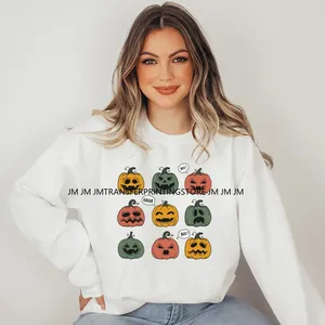 Transferts DTF thermocollants lavables, prêts à presser, pour T-shirts et sacs, motif Cerises d'Halloween Mignonnes Coquette, Douces et Effrayantes - Product Image 4